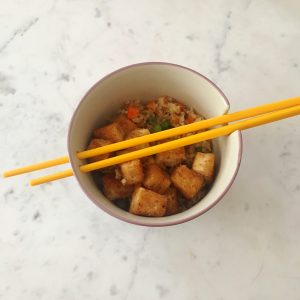 Stekt ris med Tofu