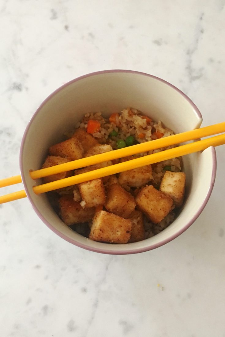 Kinesiskt Fried rice med tofu